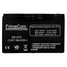 Аккумулятор для ИБП FrimeCom 12V 7AH (GS1270) AGM